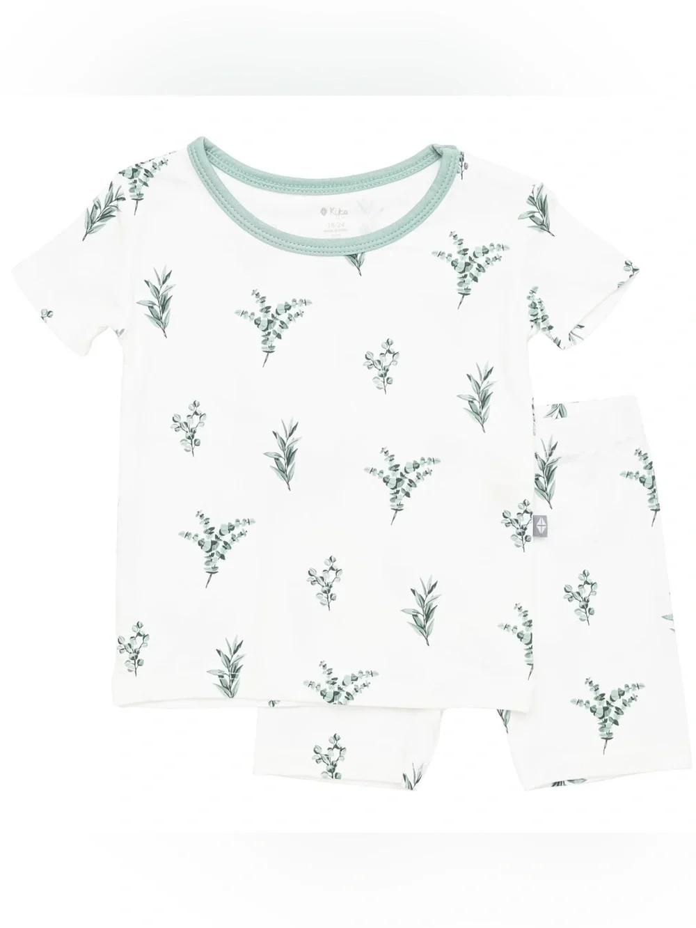Kyte BABY Eucalyptus Bamboo 2-Piece Pajama Shorts Set